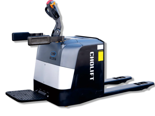 Does the full-electric pallet truck have regenerative braking technology to extend battery life?